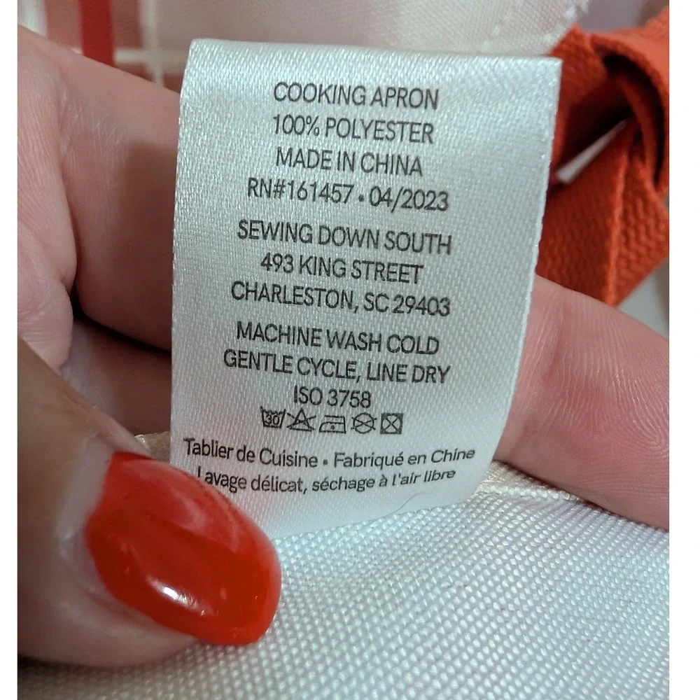 Sewing Down South Craig Conover Perfectly Plaid Cooking Apron Red Pink White OS